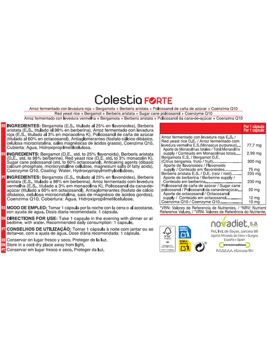 Colestia forte 60 capsulas formato ahorro